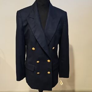 Talbots Navy Blazer with Gold Buttons